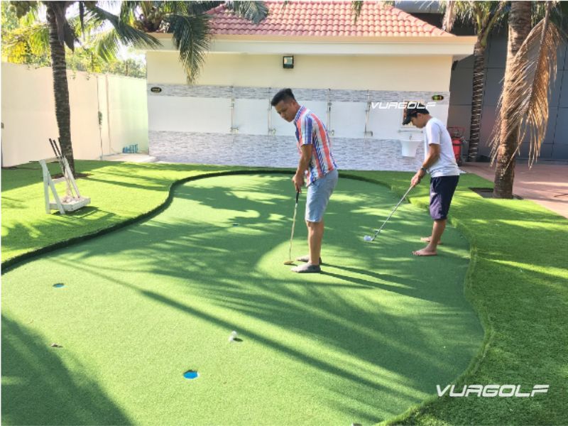 ưu điểm thi công sân golf sân vườn