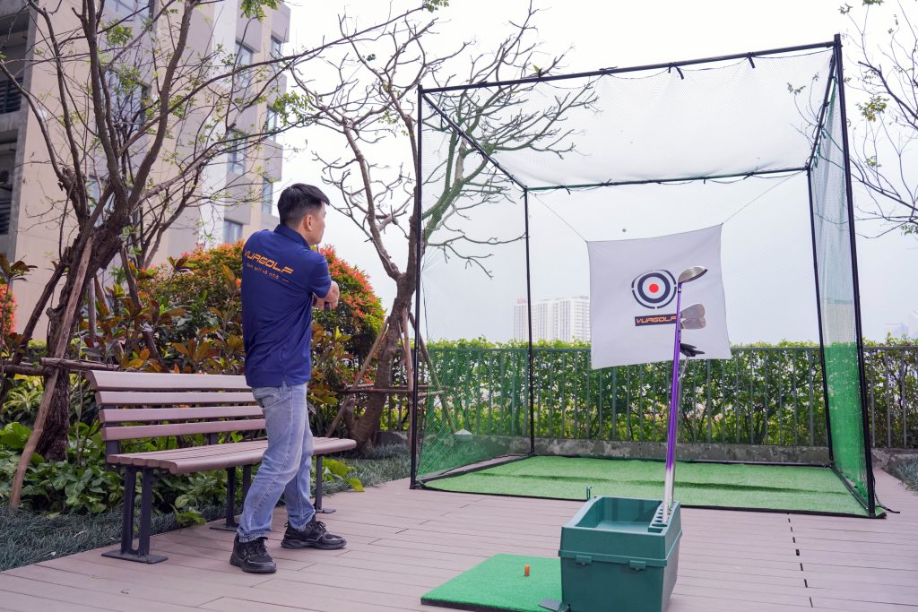 Combo khung tập golf tại nhà tiêu chuẩn 10 món 20 Combo khung tập golf tại nhà tiêu chuẩn 10 món