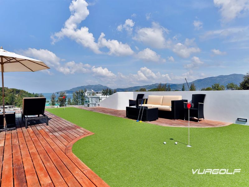 điều kiện thi công golf trên sân thượng