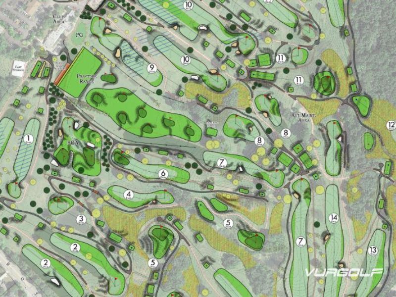 thi công sân golf 36 hố