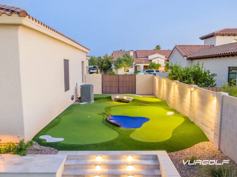 diện tích thi công sân golf mini