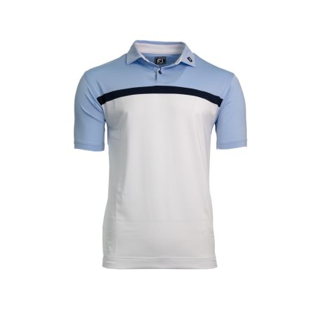 hinh anh ao coc tay nam FootJoy 82289 xanh trang 5