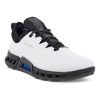 hinh anh giay de mem nam ecco white black