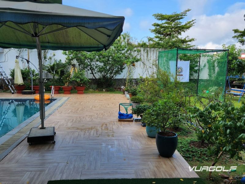 thi công sân golf mini sân vườn