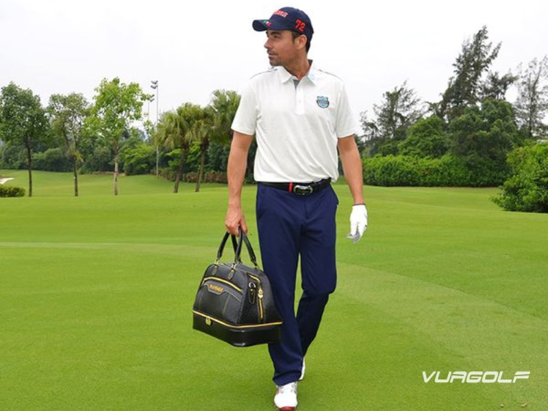 Áo Golf nam Mizuno Raglan Texture Polo Deep Navy 3 Top 3 thương hiệu áo golf được ưa chuộng