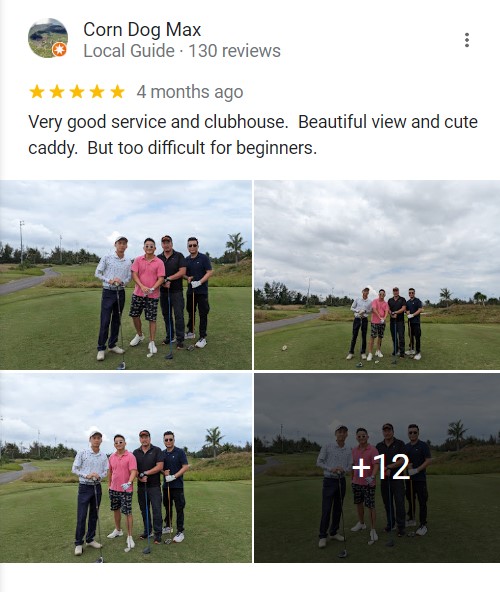 Review sân golf Đà Nẵng BRG Danang Golf Resort từ khách hàng