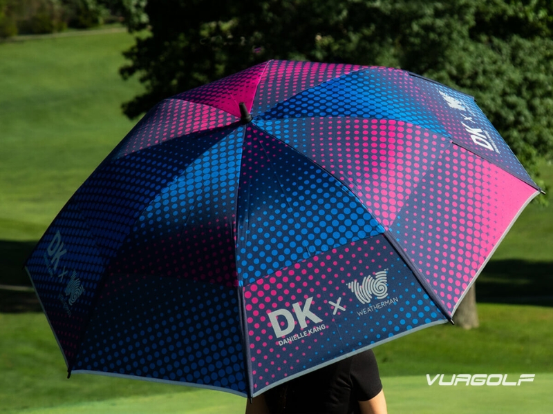Ô Golf PGM kèm quạt điện chống nóng 2 Bảo vệ khỏi tia UV