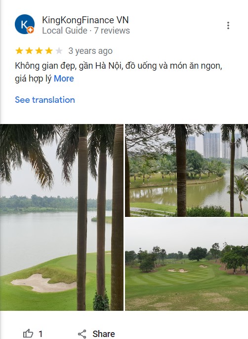 Review thực tế về sân golf Ecopark