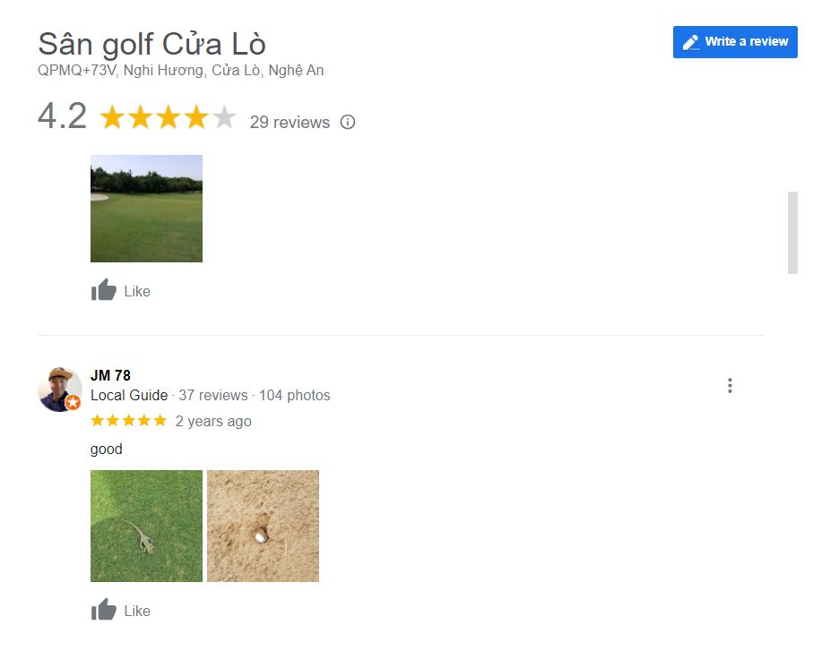 Đánh giá sân golf Nghệ An Cửa Lò
