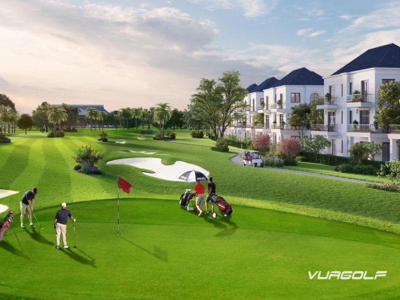 đặt lịch sân tập golf Vinhomes 