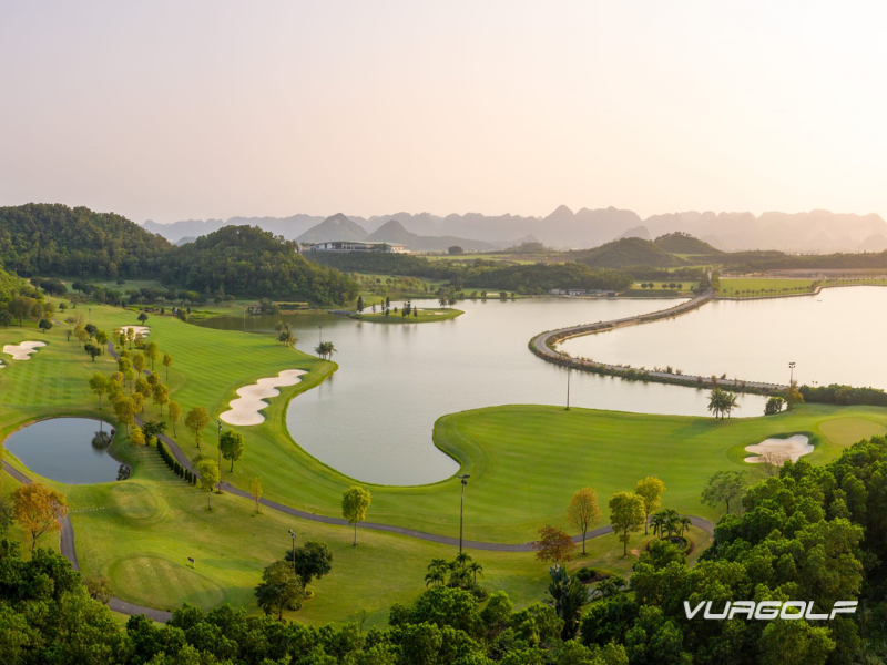 vị trí sân golf yên thắng