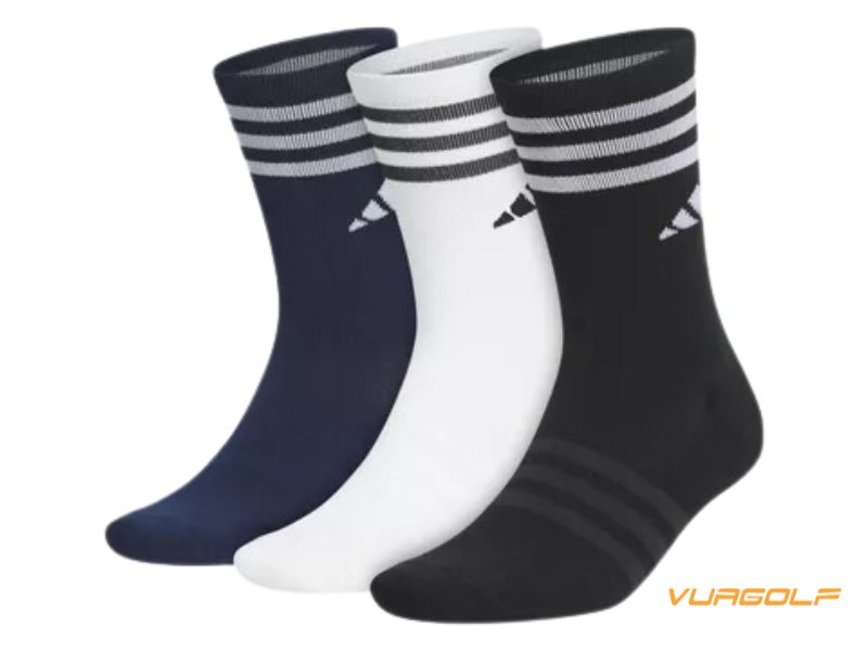 Tất Golf Adidas nam cổ cao 3 màu 6 Tất golf Adidas nam cổ cao 3 màu đa dạng kích cỡ