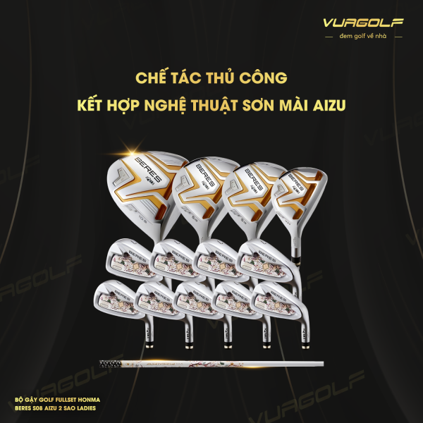 Bo Gay Golf Fullset Honma Beres S08 Aizu 2 Sao Ladies 11g 2