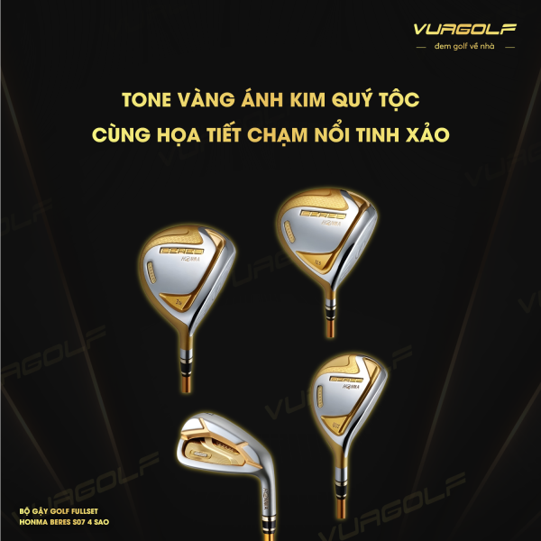 Bo gay Golf Fullset Honma Beres S07 4 sao Ladies 13gtui 1 1