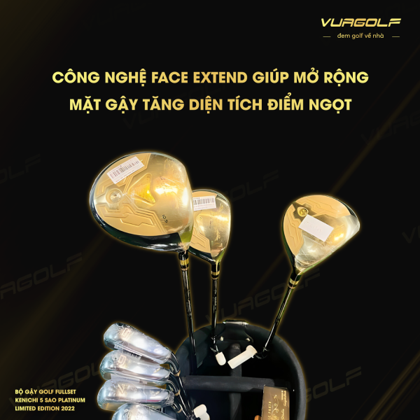 Bo gay Golf Fullset Kenichi 5 Sao Platinum Limited Edition 2022 3