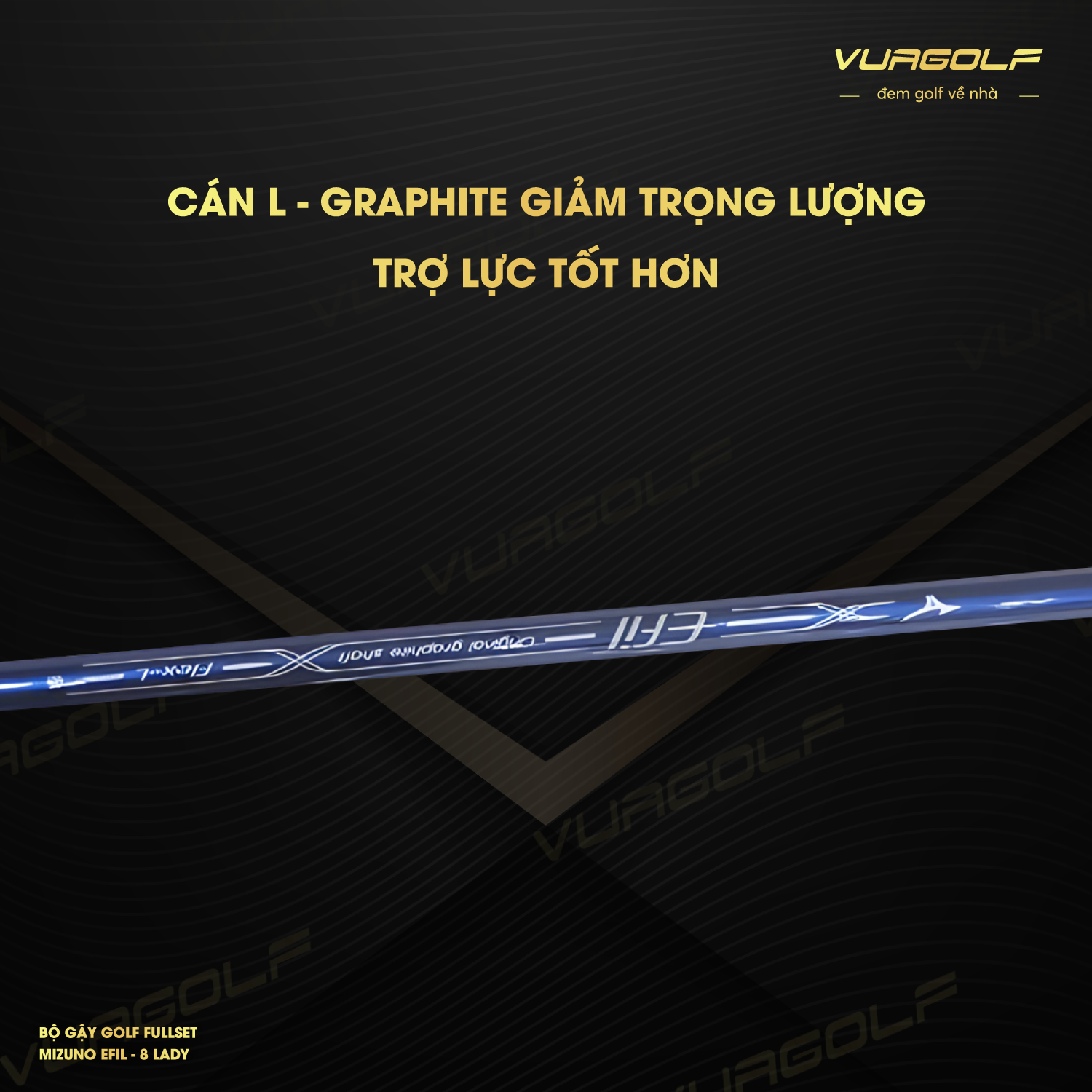 Bộ-gậy-Golf Fullset-Mizuno EFIL-8 Lady-(9 gậy+Túi) (1) Bo gay Golf Fullset Mizuno EFIL 8 Lady 9 gayTui 1