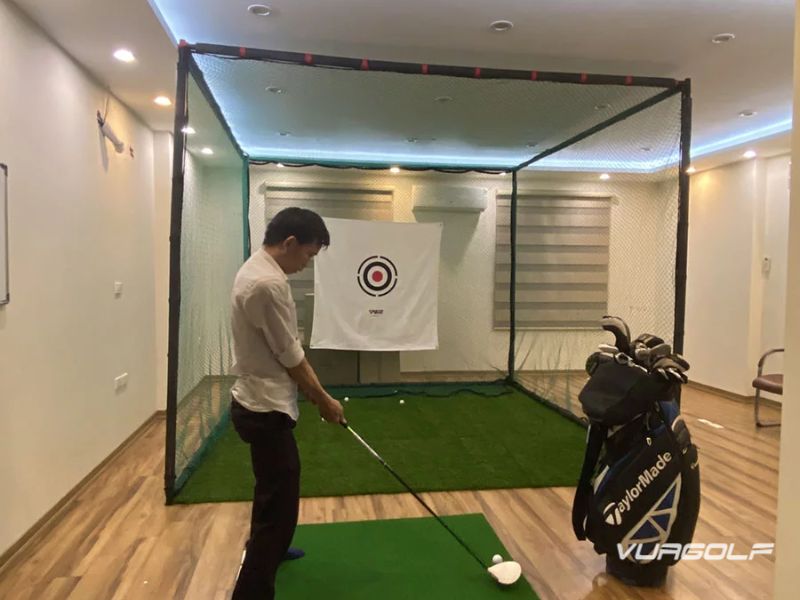 Combo Khung tập Golf 3x3x3m + Thảm Swing 1,3x1m3m + Thảm Putt 1x3m (Tặng 10 bóng tập) 8 Combo Khung tập Golf chính hãng