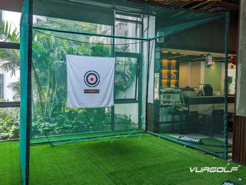 Combo Khung tập Golf 3x3x3m + Thảm Swing 1,3x1m3m + Thảm Putt 1x3m (Tặng 10 bóng tập) 10 Mua Combo Khung tập Golf tại nhà