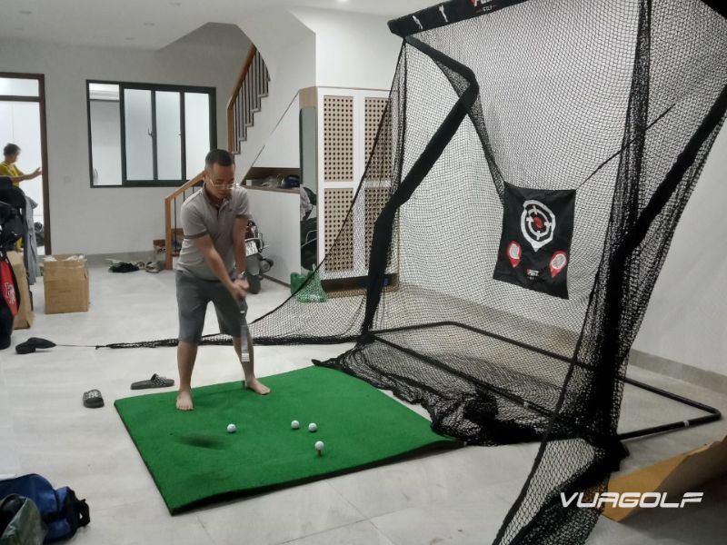 thi công sân golf chung cư trong nhà