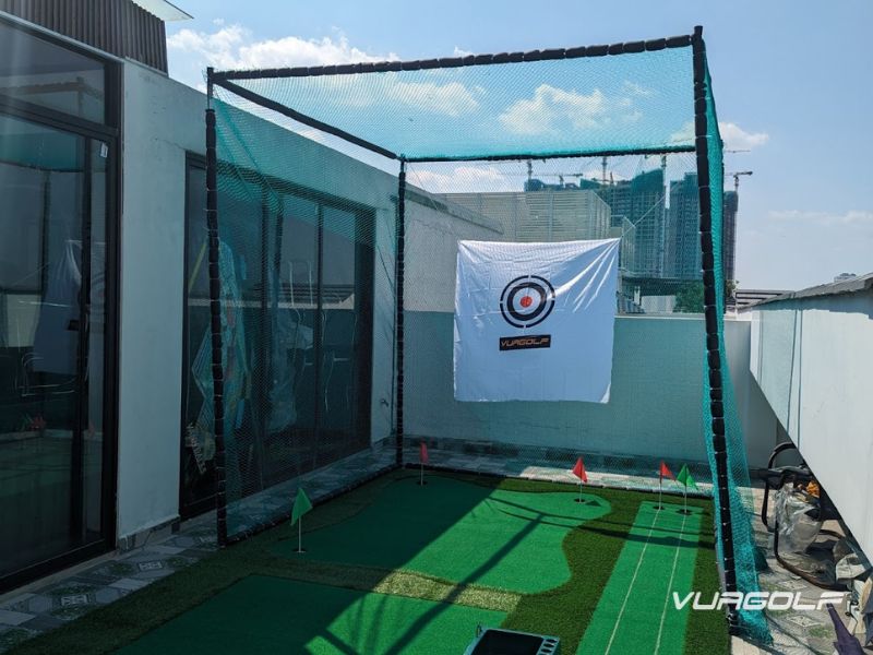 Thi công sân golf sân thượng uy tín