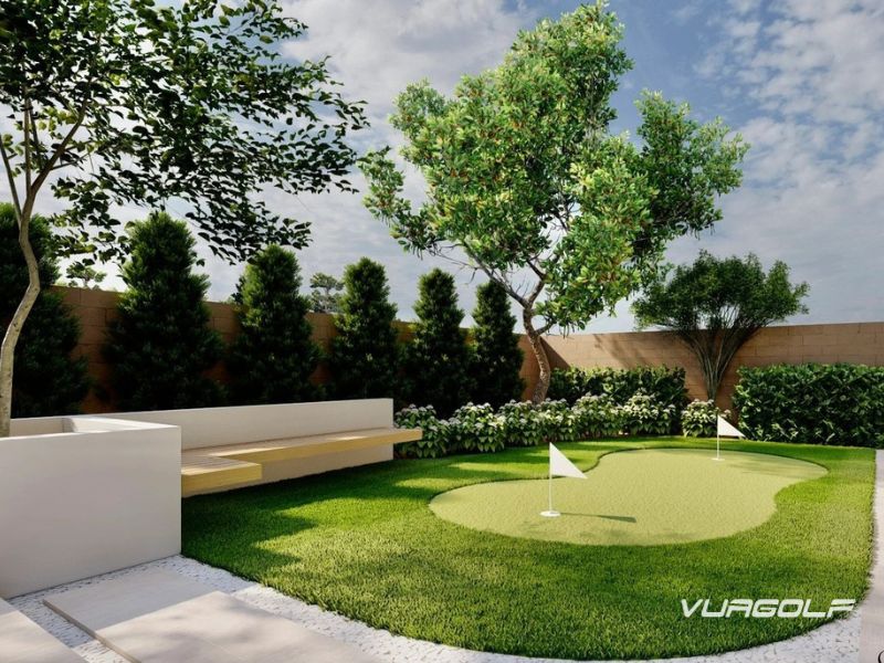 thi công sân golf sân vườn