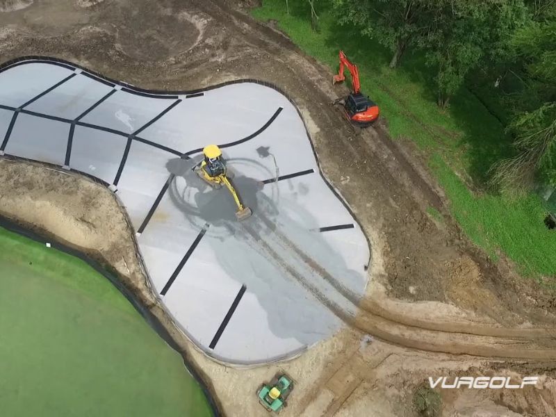 Quy trình thi công sân golf mini