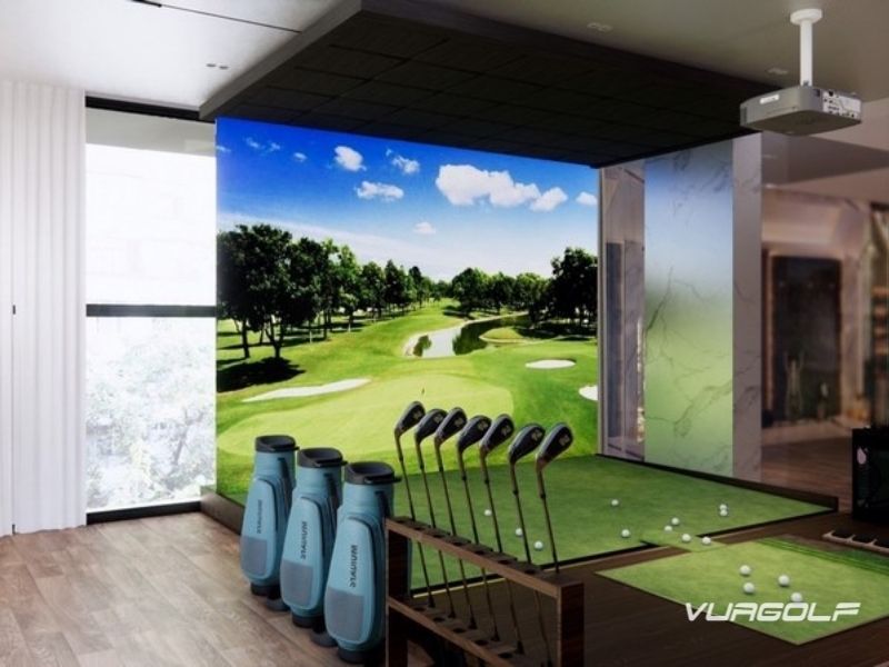 Thi công phòng golf 3D Hà Nội vua golf