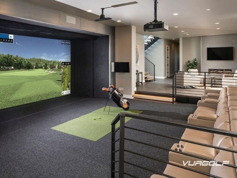 Thi công phòng golf 3D TPHCM vua golf